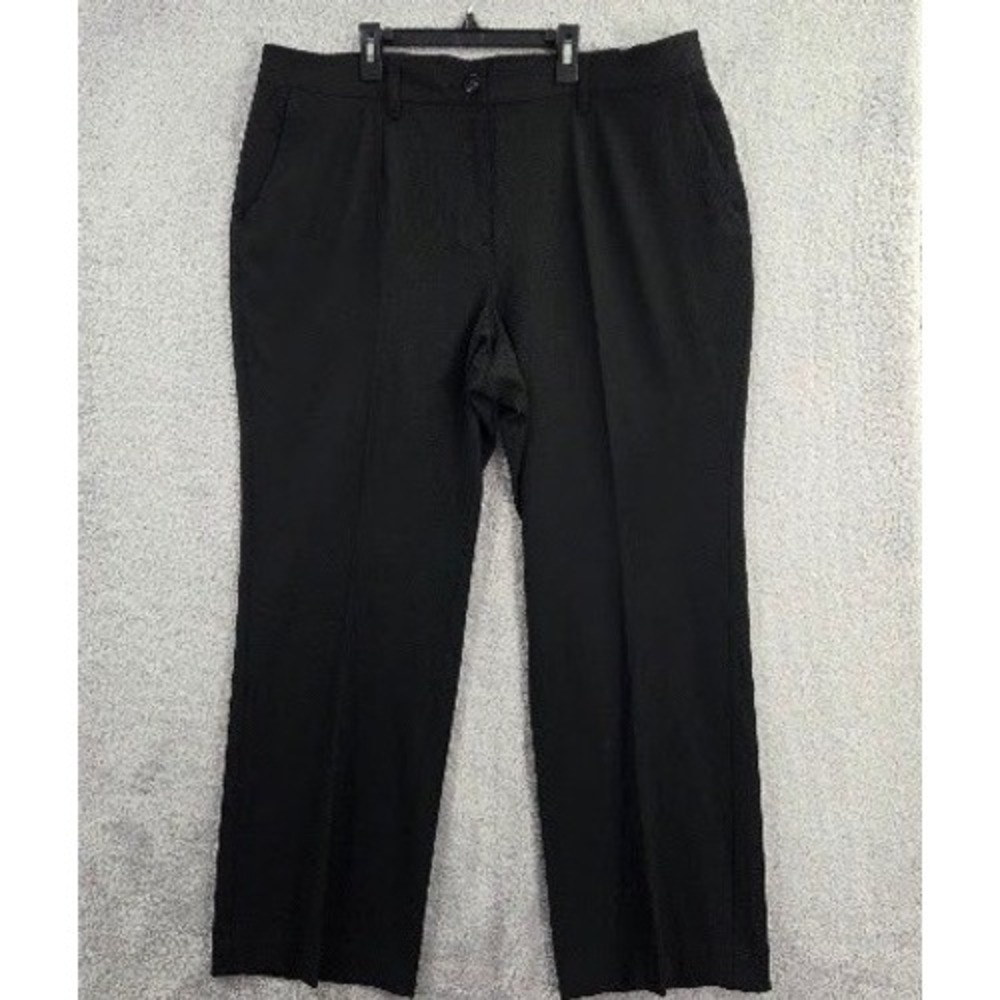 Talbots Trousers Women 20W Black Tailored Fit Stretch Career Pants Office NWT